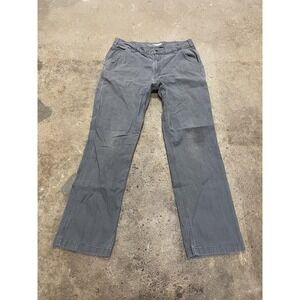 Carhartt Pants Mens 36x34 Gray Relaxed Fit Canvas Carpenter Work Utility Jobsite